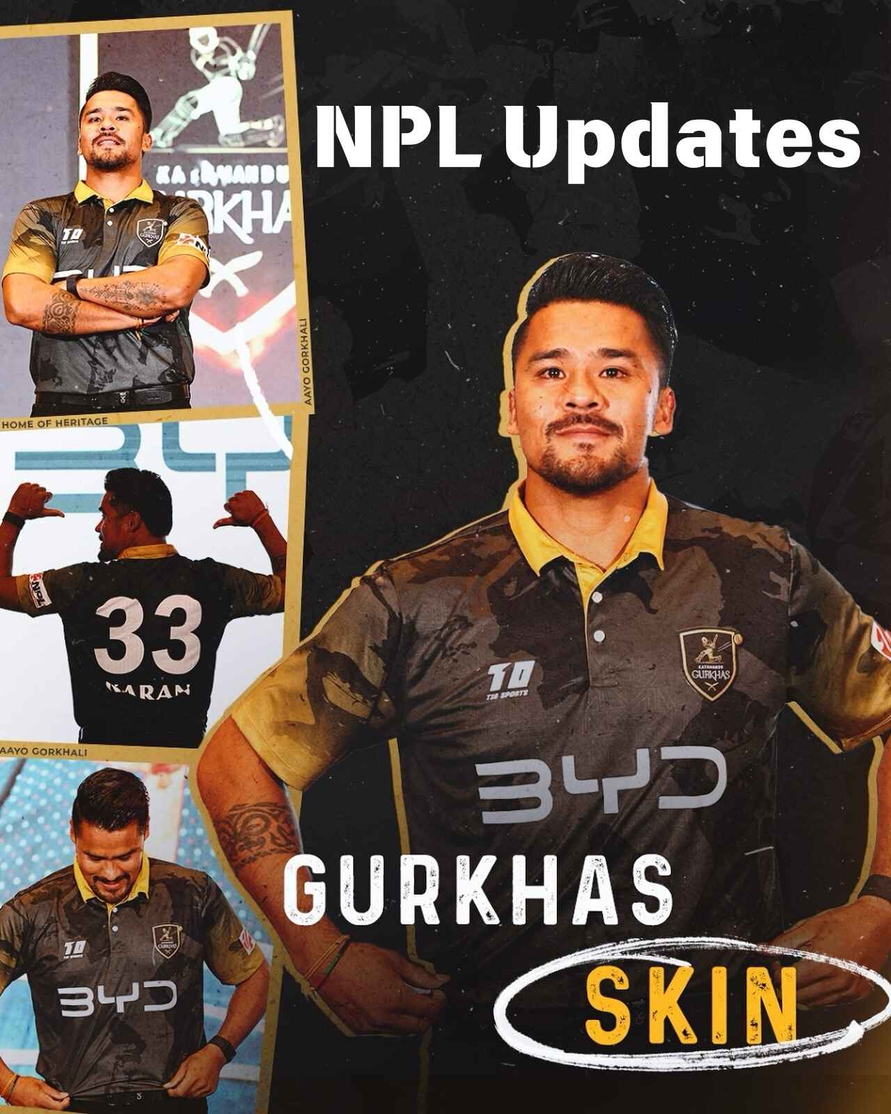 kathmandu gurkhas official jersey