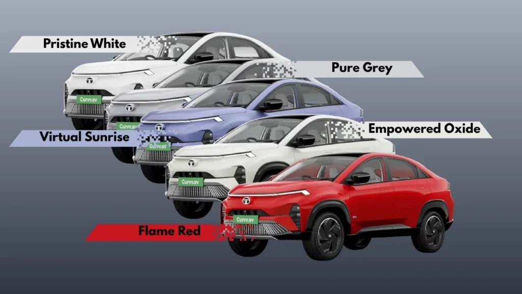 Tata Curvv EV Color Options