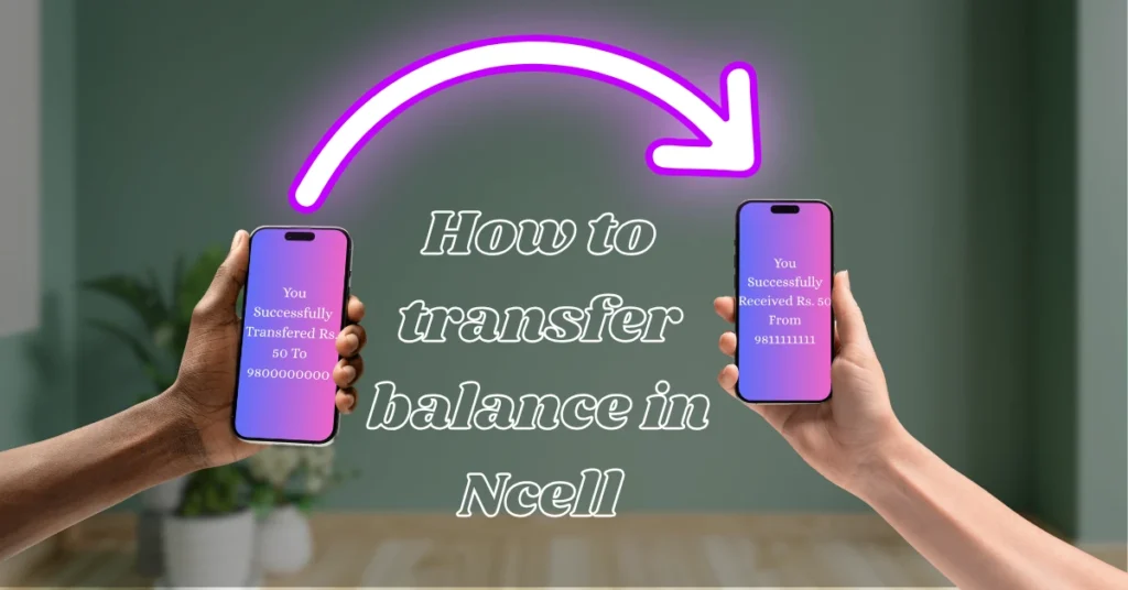 how to transfer balance in ncell