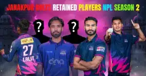 Janakpur bolts retained players npl season 2