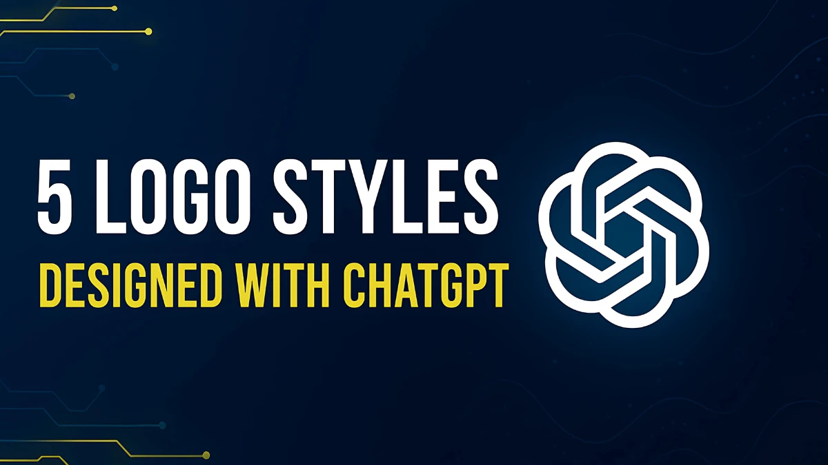 5 Logo Styles Designed with ChatGPT and Prompt Tips