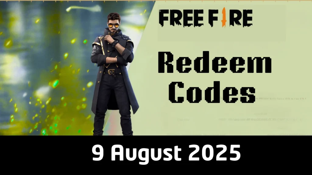 Free Fire Redeem Code for 9 August 2025