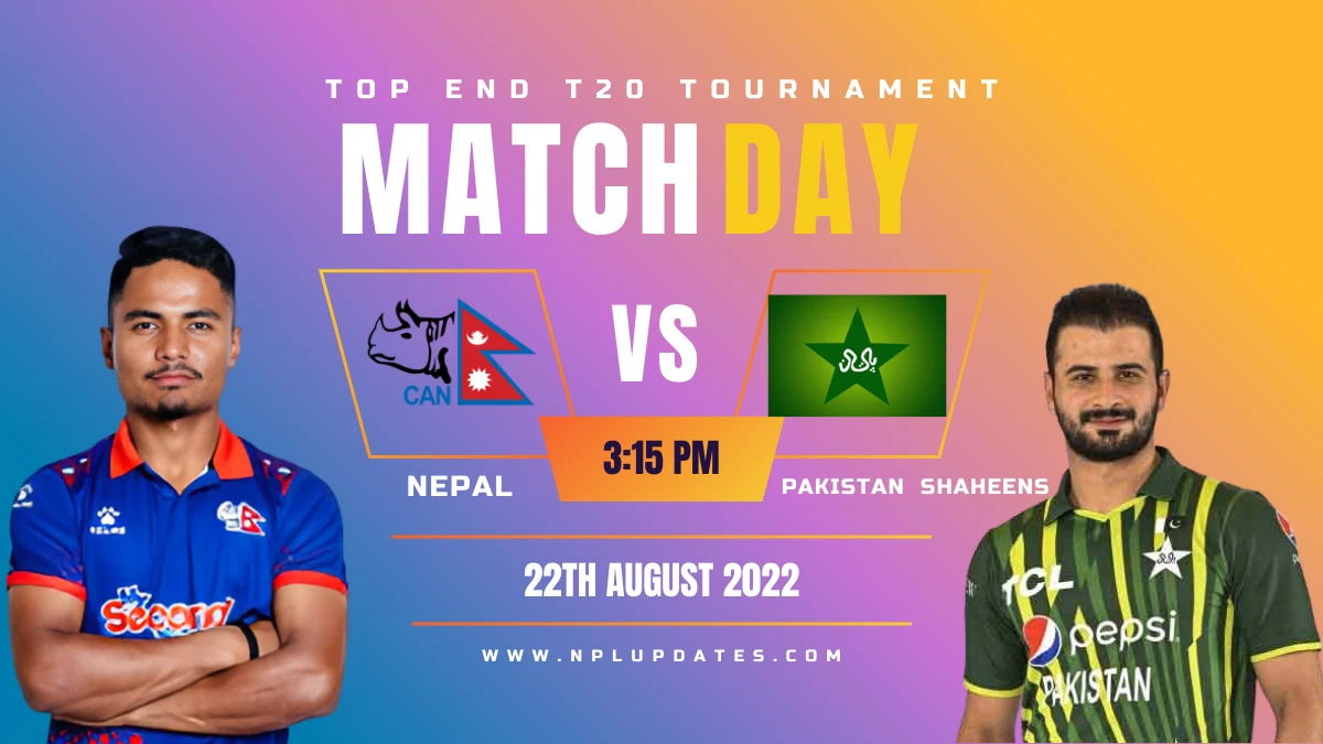 Nepal vs Pakistan Shaheens Live Match Today
