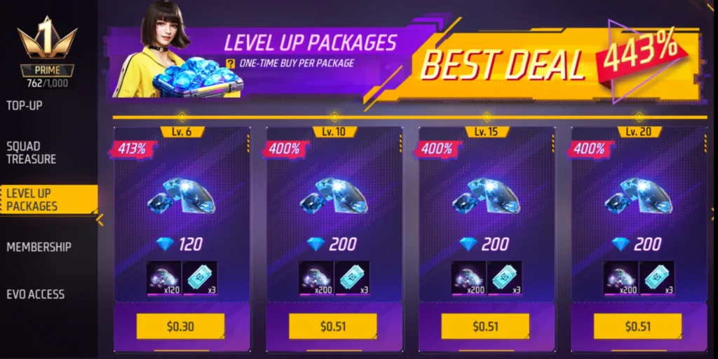 different ways to get diamonds in free fire