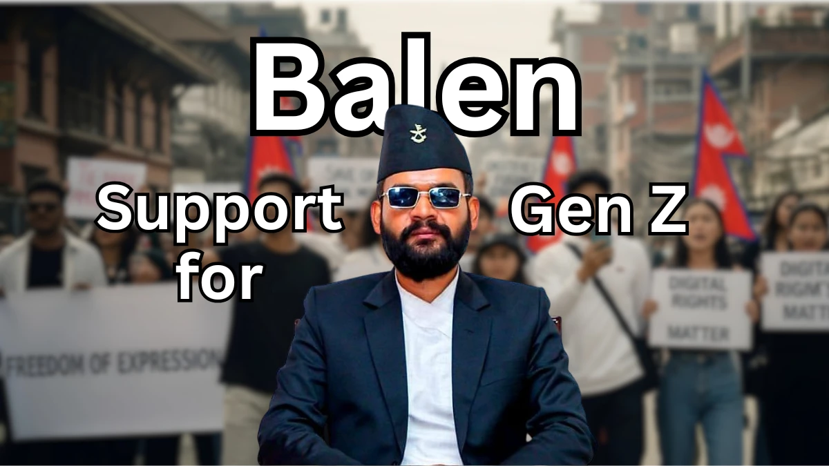 Balen Shah Supports Gen Z Rally Against Social Media Ban
