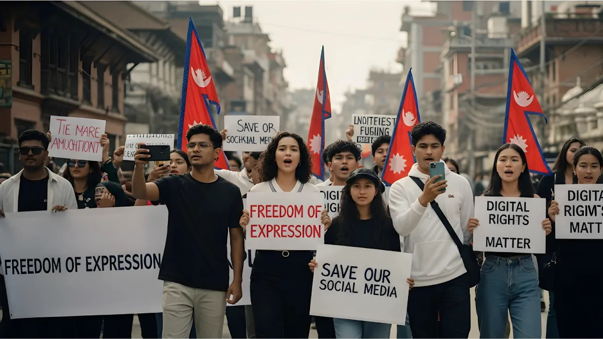 Gen Z Protest Against Social Media Ban in Nepal