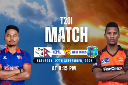 Nepal vs West Indies 1st T20I 2025 – Live Score & Updates
