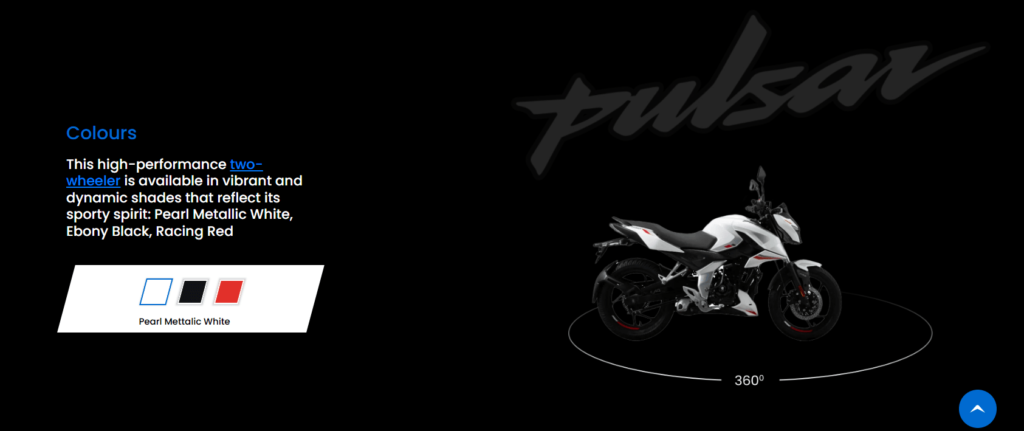 bajaj pulsar n150 color options