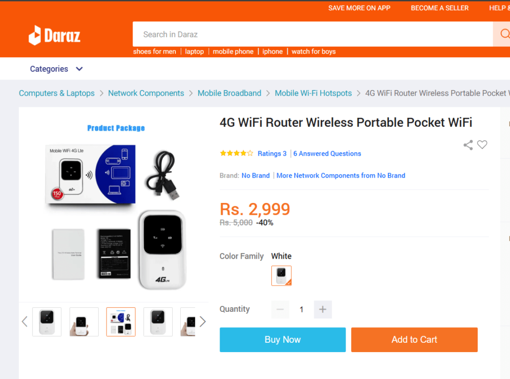 Pocket wifi in daraz nepal