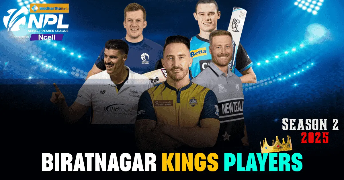 Biratnagar Kings NPL Season 2 Faf Du Plessis Signed!