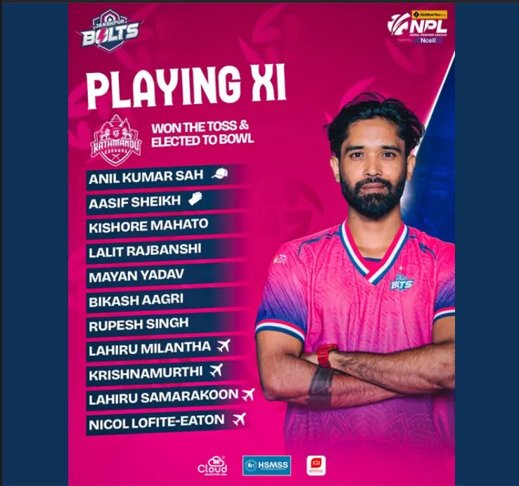 Janakpur Bolts XI Set to Challenge Kathmandu Gorkhas in Season Opener