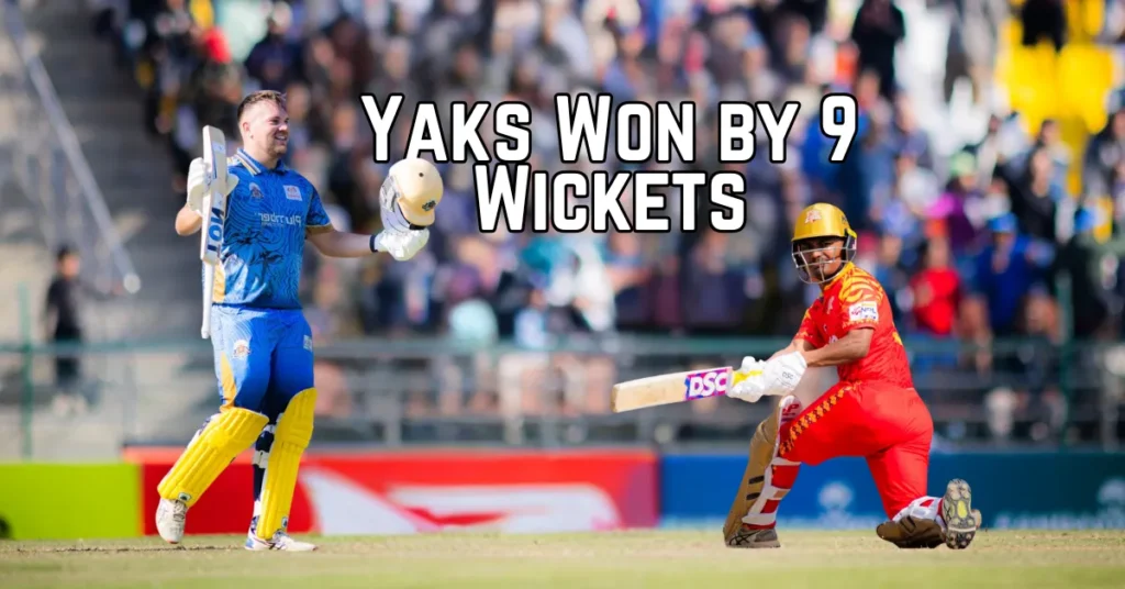 Karnali Yaks Beat Lumbini Lions by 9 Wickets