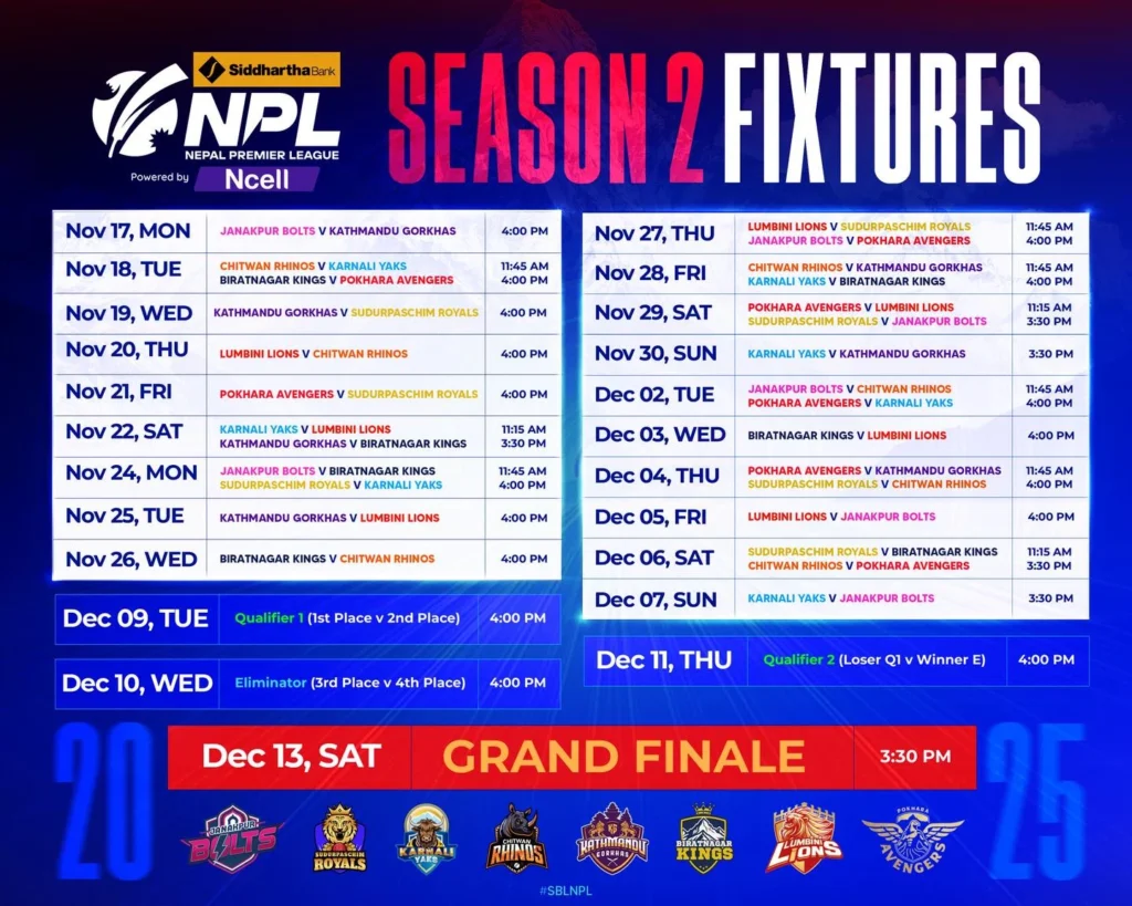 npl season 2 fixtures