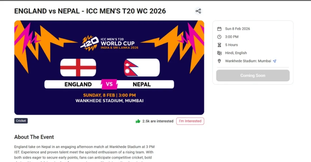 Step-by-Step Process to Buy Tickets