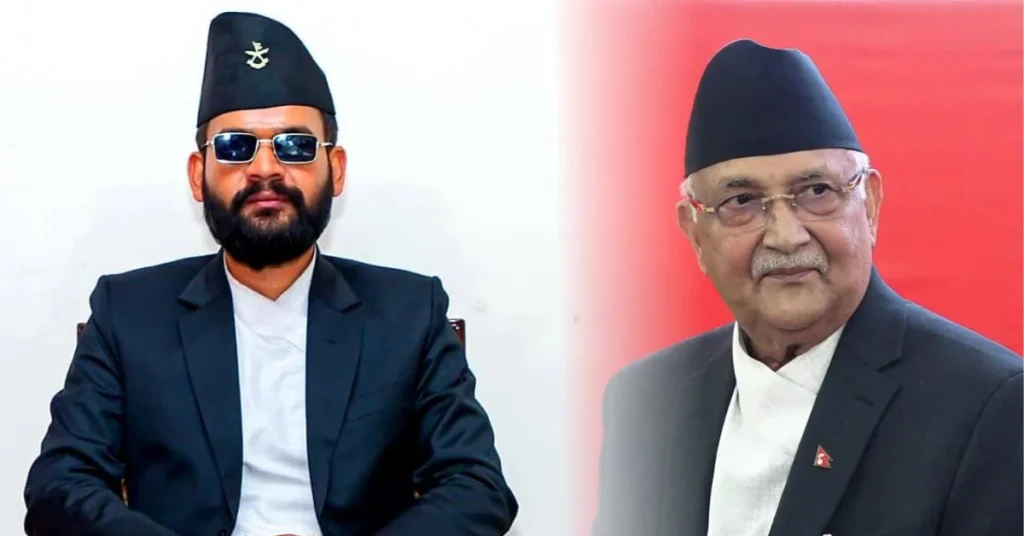 Balen Shah and KP Sharma Oli election competition in Jhapa-5