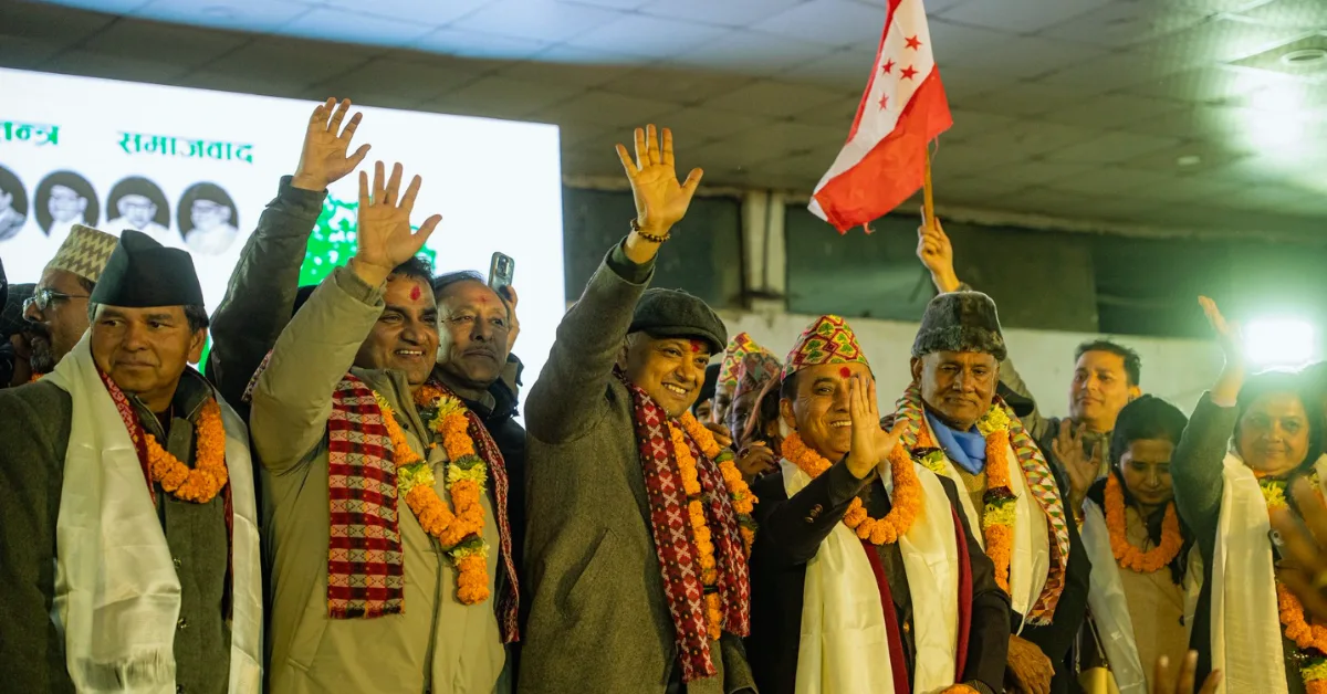 Gagan Thapa speaking after Election Commission recognition of Nepali Congress leadership