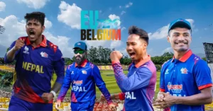 Nepal cricket players preparing for EU T20 Belgium League