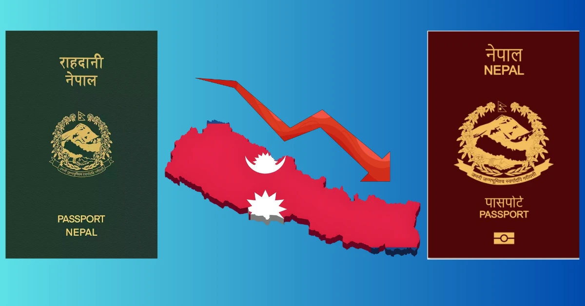 Nepal passport ranked 96th in 2026 with visa-free access to 35 countries