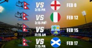 Nepal cricket team set to play Group C matches at Wankhede Stadium in T20 World Cup 2026
