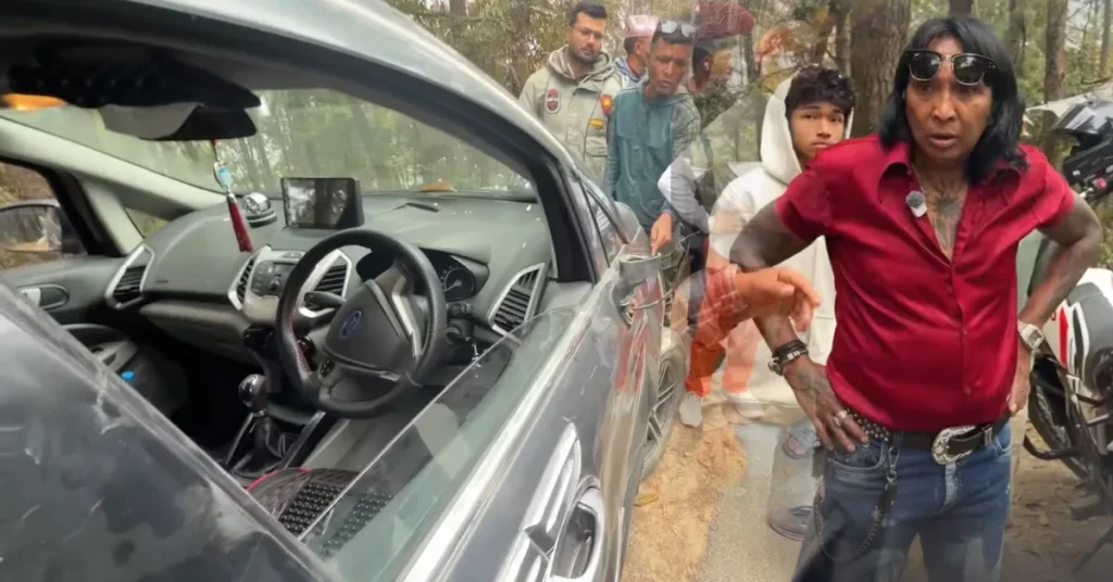 Rajendra Khadgi car accident overspeeding bike hit Ford Nepal March 2026